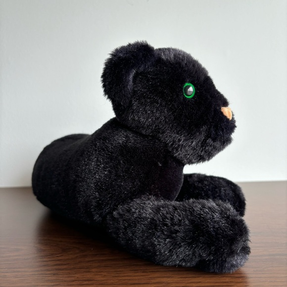 1992 K & M Black Jaguar Plush Toy Cat - Picture 2 of 7